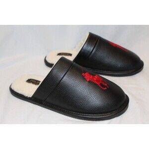 NIB Polo by Ralph Lauren Mens Size 10 Reade Mules Black with Red Logo & Colorway NIB Polo Ralph Lauren Men main image 2